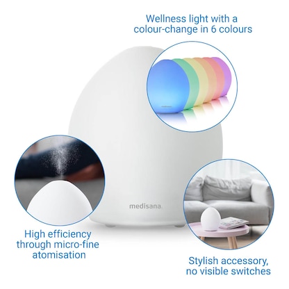 Artikelbild 5 für medisana Aroma Diffuser AD635 Luftbefeuchter weiß 12 W, Artikelnummer 858114