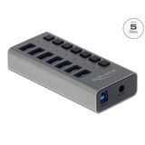 Artikelbild 1 für DeLOCK USB-Hub 7-fach grau, Artikelnummer 886121