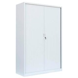 Artikelbild 1 für LÜLLMANN Schiebetürenschrank, 555167 signalweiß 4 Fachböden 120,0 x 45,7 x 195,0 cm, Artikelnummer 183479