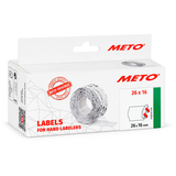Artikelbild 1 für METO Preisetiketten weiß permanent 26,0 x 16,0 mm, 6 Rollen, Artikelnummer 251302