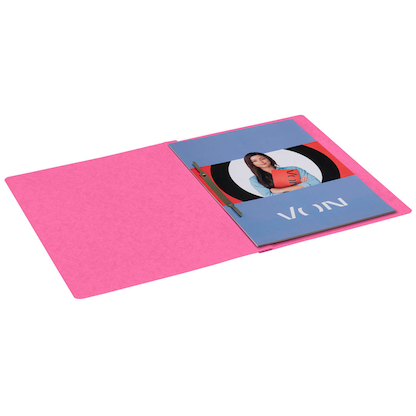 Artikelbild 5 für VON LEITZ Schnellhefter Karton fuchsia DIN A4, 1 St., Artikelnummer 669576