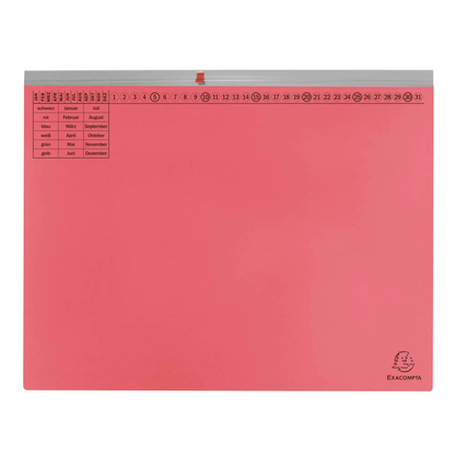 Artikelbild für Exacompta Hängehefter Exaflex Karton rot DIN A4 1x Amtsheftung, 25 St., Artikelnummer 111000