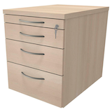 Artikelbild 1 für fm Sidney Rollcontainer akazie 4 Auszüge 43,4 x 60,0 x 54,0 cm, Artikelnummer 137614