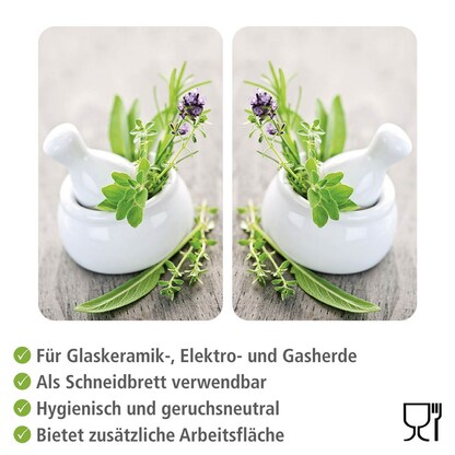 Artikelbild 3 für WENKO Herdabdeckplatten Kräutergarten bunt, 2 St., Artikelnummer 530417