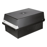 Artikelbild 1 für HAN Karteikasten DIN A5 für 1.300 Karteikarten schwarz mit Deckel, Artikelnummer 748303