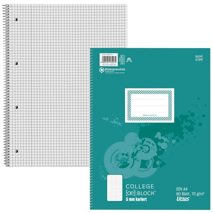 Artikelbild 2 für Ursus Collegeblöcke kariert DIN A4 Innenrand, 10 Blöcke, Artikelnummer 836825