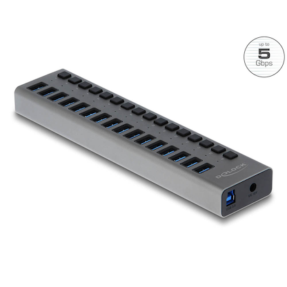 Artikelbild für DeLOCK USB-Hub 16-fach grau, Artikelnummer 886137