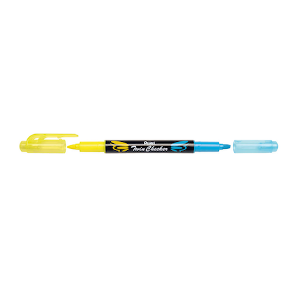 Artikelbild für Pentel Twin Checker SLW8-GS Textmarker gelb, 1 St., Artikelnummer 861064