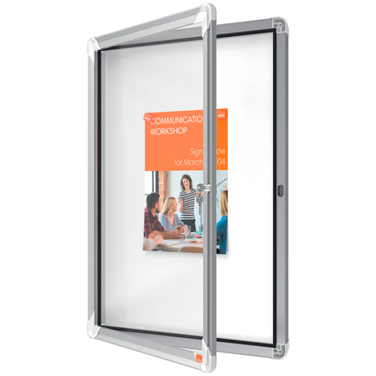 Artikelbild für nobo Schaukasten silber 4x DIN A4 69,2 x 3,7 x 53,2 cm, 1 St., Artikelnummer 699431