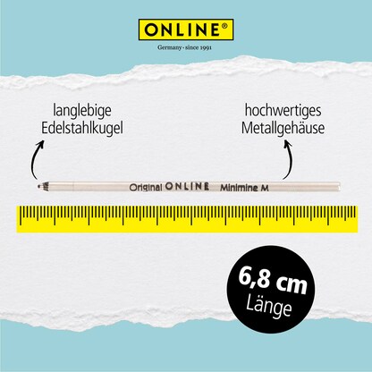 Artikelbild 4 für ONLINE® D1 Kugelschreiberminen M farbsortiert, 20 St., Artikelnummer 283923