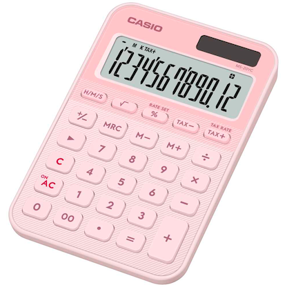 Artikelbild 2 für CASIO MS-20YC-LP Taschenrechner hellrosa, Artikelnummer 776544