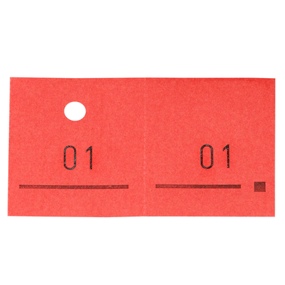 Artikelbild 3 für WOLF & APPENZELLER Doppelnummernblöcke 01-100, 101-200, 201-300, 301-400, 401-500, rot, 5 Blöcke, Artikelnummer 394256