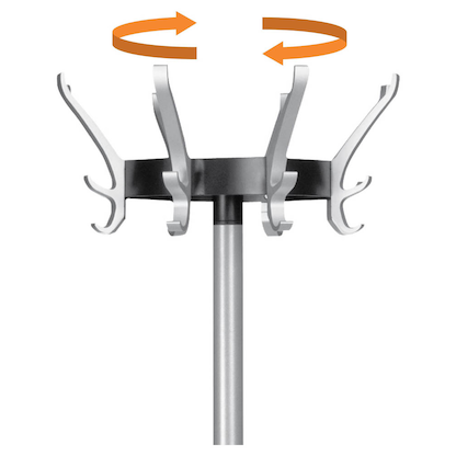 Artikelbild 3 für unilux Kleiderständer Cypres grau Metall 24 Haken 34,0 x 170,0 cm, Artikelnummer 499259