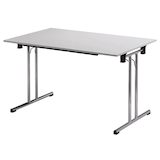 Artikelbild 1 für SODEMATUB Mehrzwecktisch lichtgrau rechteckig, Rundrohr chrom, 140,0 x 70,0 x 74,0 cm, Artikelnummer 376707