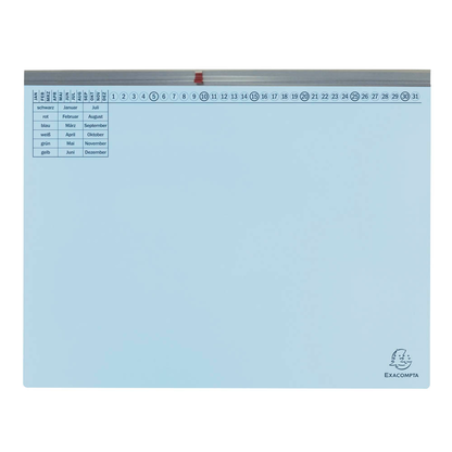 Artikelbild für Exacompta Hängehefter Exaflex Karton hellblau DIN A4 1x Amtsheftung, 25 St., Artikelnummer 111029