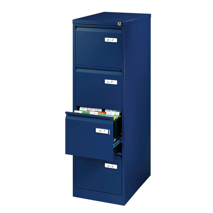 Artikelbild 4 für BISLEY LIGHT Hängeregistraturschrank oxfordblau 4 Schubladen 41,3 x 62,2 x 132,1 cm, 1 St., Artikelnummer 816934