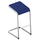 Artikelbild 1 für Quadrifoglio Hocker C-STOOL OCSTOA01/2Z3W dunkelblau, 1 St., Artikelnummer 669871