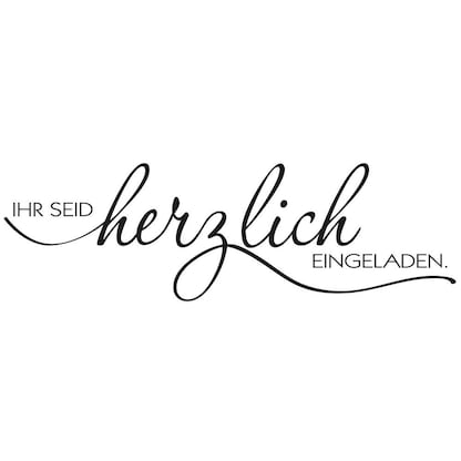 Artikelbild für Rayher Motivstempel Ihr seid herzlich eingeladen 4,0 x 10,0 cm, 1 St., Artikelnummer 152112