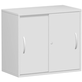 Artikelbild 1 für geramöbel Schiebetürenschrank Flex, S-381501-LL lichtgrau 1 Fachboden 80,0 x 42,5 x 72,0 cm, Artikelnummer 875839