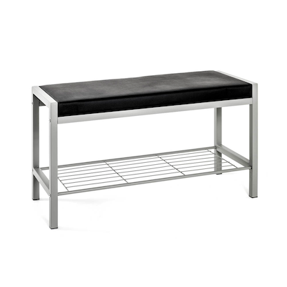 Artikelbild für HAKU Möbel Schuhbank 90550 schwarz Metall 80,0 cm, Artikelnummer 559171