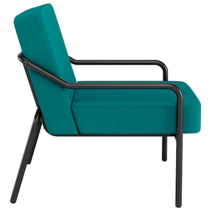 Artikelbild 2 für medso powered by PAPERFLOW Sessel MEDSO M blau schwarz Stoff 58,0 x 74,3 x 73,6 cm, 1 St., Artikelnummer 522067