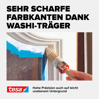 Artikelbild 8 für tesa PROFESSIONAL OUTDOOR Kreppband blau 38,0 mm x 25,0 m 1 Rolle, Artikelnummer 723696