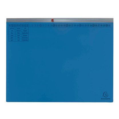 Artikelbild für Exacompta Hängehefter Exaflex Karton blau DIN A4 1x Amtsheftung, 25 St., Artikelnummer 111031