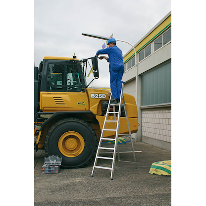 Artikelbild 2 für KRAUSE Stehleiter einseitig STABILO silber 8 Stufen, H: 275,0 cm, Artikelnummer 569025