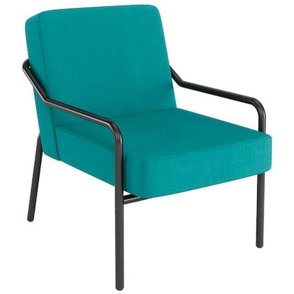 Artikelbild für medso powered by PAPERFLOW Sessel MEDSO M blau schwarz Stoff 58,0 x 74,3 x 73,6 cm, 1 St., Artikelnummer 522067