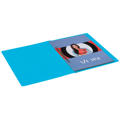 Artikelbild 3 für VON LEITZ Schnellhefter Karton hellblau DIN A4, 1 St., Artikelnummer 669677