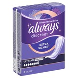 Artikelbild 1 für always Inkontinenzeinlagen discreet Extra Sicher Ultimate Nacht, 8 St., Artikelnummer 273858