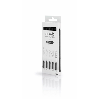 Artikelbild 6 für COPIC® Multiliner Fineliner schwarz 0,05 + 0,1 + 0,3 + 0,5 + 0,8 mm, 5 St., Artikelnummer 361438