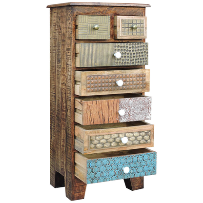 Artikelbild 3 für Garden Pleasure Kommode KALAY, 304056 vintage-braun 50,0 x 35,0 x 110,0 cm, 1 St., Artikelnummer 543369