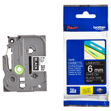 Artikelbild 1 für brother Schriftband TZe-315 TZE315, 6 mm, weiß auf schwarz, 1 St., Artikelnummer 784843