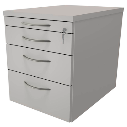 Artikelbild für fm Sidney Rollcontainer lichtgrau 4 Auszüge 43,4 x 60,0 x 54,0 cm, Artikelnummer 137663