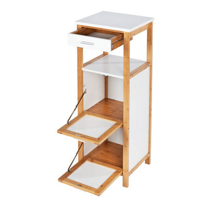 Artikelbild 3 für WENKO Schubladenregal Finja weiß, braun 34,0 x 30,0 x 89,0 cm, 1 St., Artikelnummer 530921