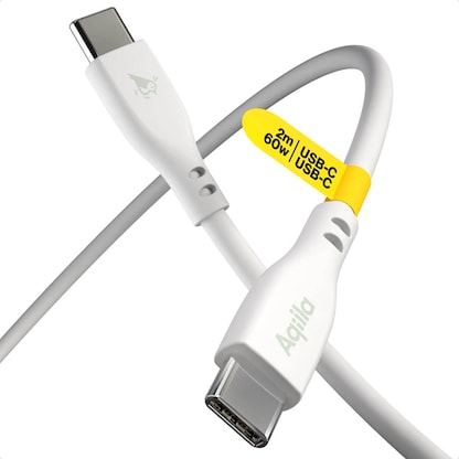Artikelbild für Aqiila® CS12 Ladekabel weiß, Kabellänge: 2,0 m, 60 Watt, Artikelnummer 511415