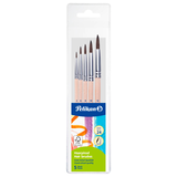 Artikelbild 1 für Pelikan Starter-Set Haarpinsel Größe 2, 6, 8, 10, 12, 5-teilig, Artikelnummer 574238