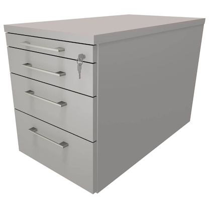 Artikelbild für fm Sidney Rollcontainer lichtgrau 4 Auszüge 43,4 x 80,0 x 54,0 cm, Artikelnummer 137673