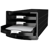 Artikelbild 1 für HAN Schubladenbox IMPULS schwarz 1013-13D, DIN A4 mit 4 Schubladen, 1 St., Artikelnummer 747987