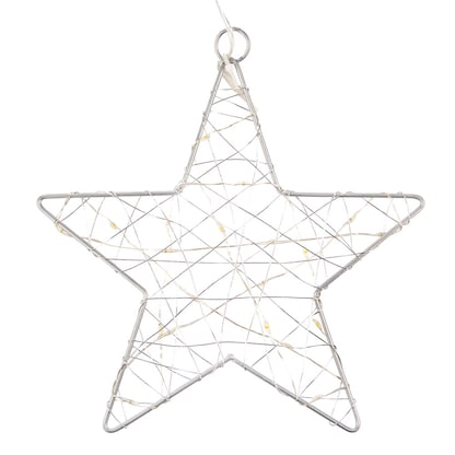 Artikelbild 7 für Idena Metallsterne LED Dekoleuchten weiß, 3 St., Artikelnummer 761922