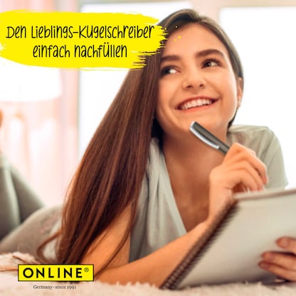 Artikelbild 5 für ONLINE® Kugelschreiberminen M schwarz, 6 St., Artikelnummer 238289