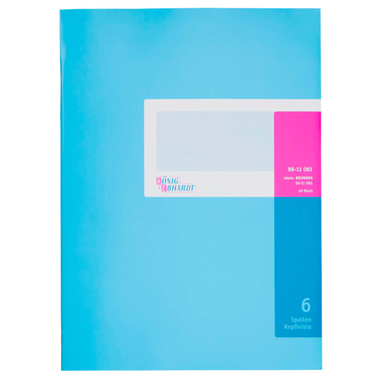 Artikelbild 2 für KÖNIG & EBHARDT Spaltenbuch 86-1106101 6-Spalten, 32 Zeilen Spalten, Artikelnummer 508713