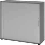 Artikelbild 1 für HAMMERBACHER 1733S Rollladenschrank grafit, silber 2 Fachböden 120,0 x 40,0 x 110,0 cm, Artikelnummer 992974