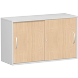 Artikelbild 1 für geramöbel Schiebetürenschrank Flex, S-312153-BL lichtgrau, buche 1 Fachboden 120,0 x 42,5 x 72,0 cm, Artikelnummer 876868