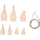 Artikelbild 1 für Rayher Bastelholz natur Holzmotive Wichtel, 7 St., Artikelnummer 629037