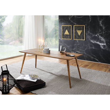 Artikelbild 4 für WOHNLING Esstisch sheesham rechteckig, 4-Fuß-Gestell sheesham, 160,0 x 80,0 x 76,0 cm, Artikelnummer 905701