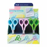 Artikelbild 1 für PLUS JAPAN Kinderscheren Junior blau, pink, grün 6,5 cm, 24 St., Artikelnummer 410577