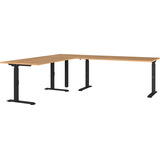 Artikelbild 1 für GERMANIA Agenda Home Schreibtisch grandson-eiche L-Form, C-Fuß-Gestell schwarz 220,0 x 240,0 cm, Artikelnummer 661888
