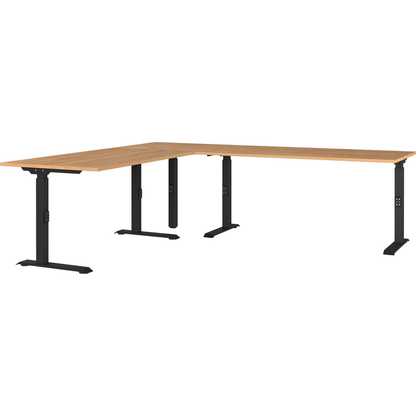 Artikelbild für GERMANIA Agenda Home Schreibtisch grandson-eiche L-Form, C-Fuß-Gestell schwarz 220,0 x 240,0 cm, Artikelnummer 661888